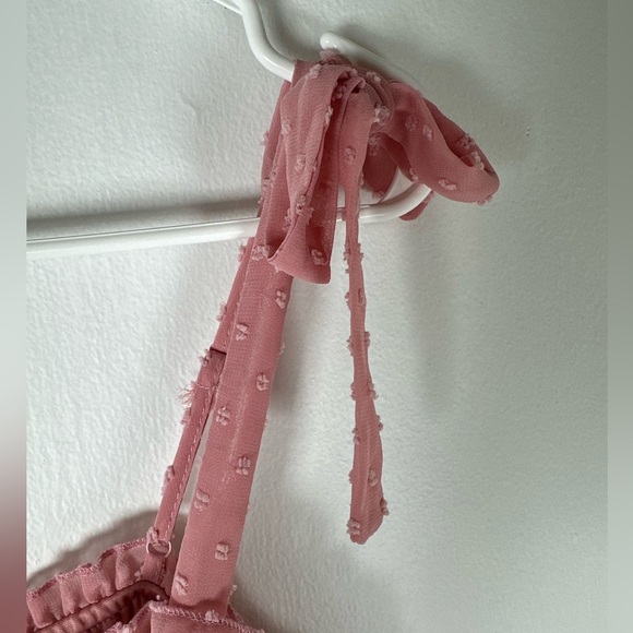 Francesca’s Candace Tiered Clip Dot Mini Dress, Size M - Picture 5 of 10